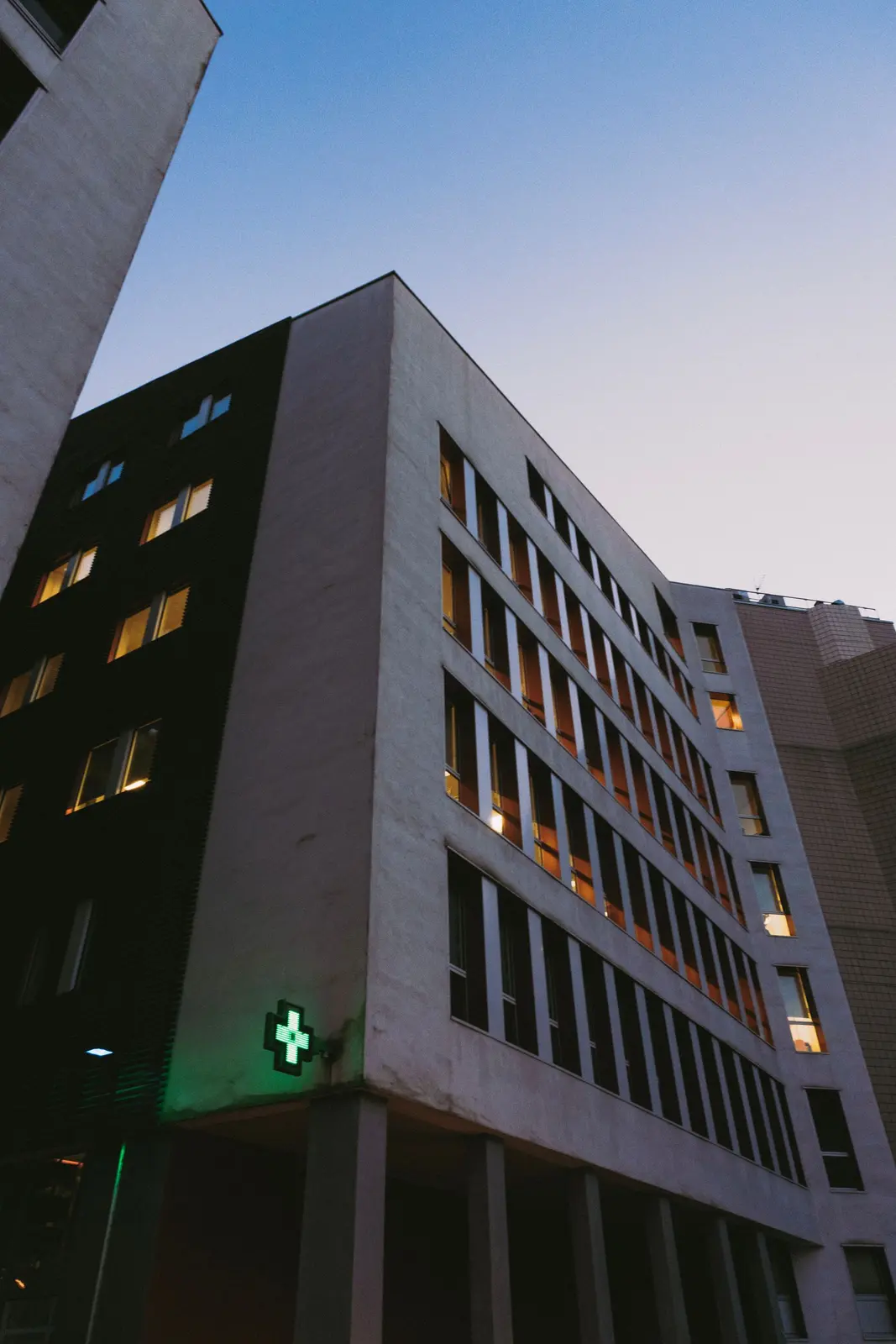 Representative modern hospital exterior, not BMCTH premises